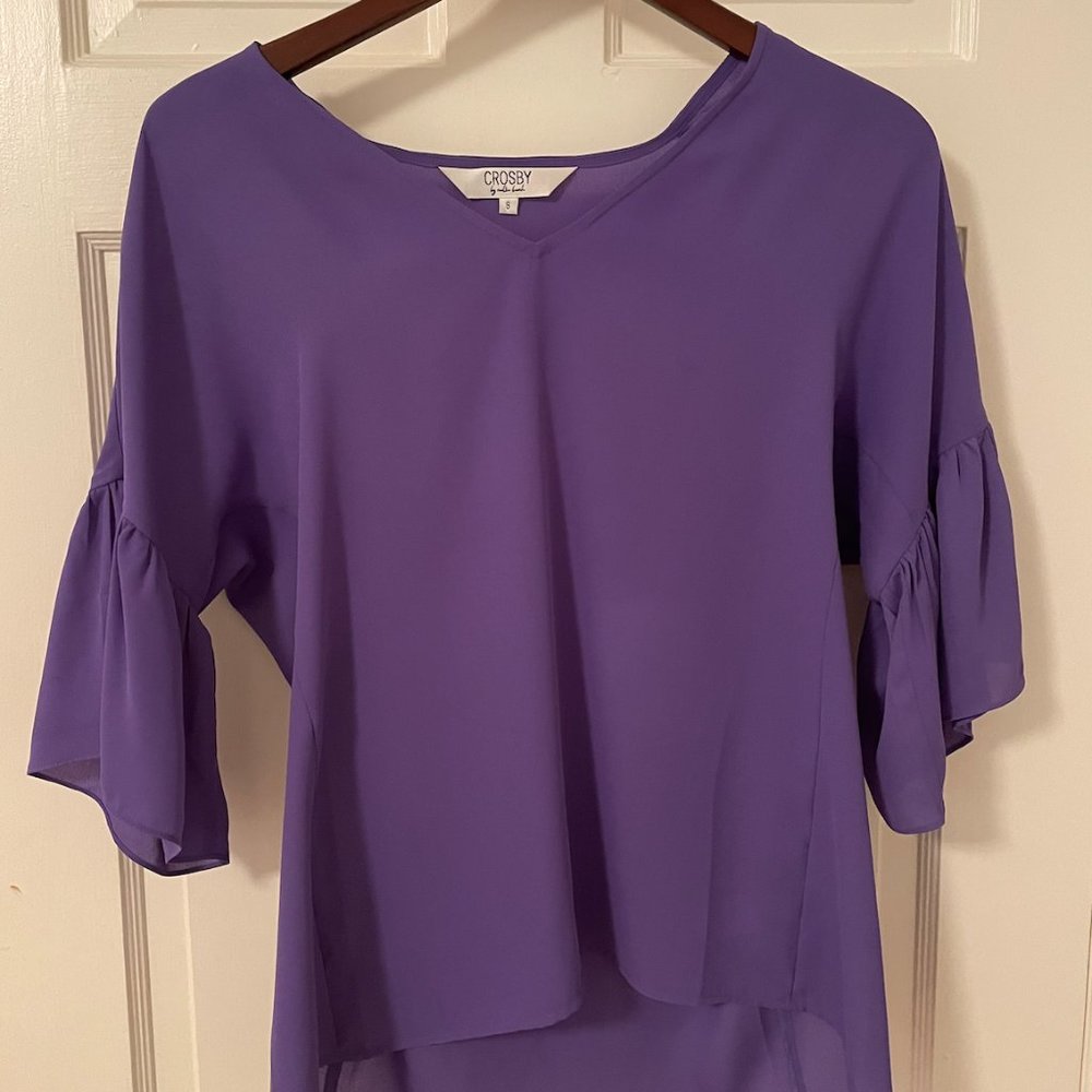 Crosby by Mollie Burch Purple Blouse